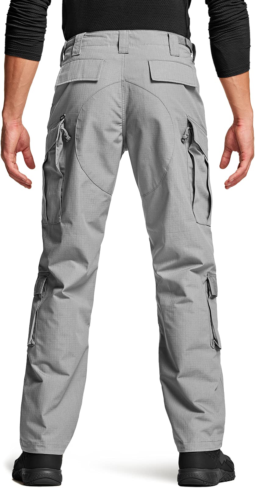 CQR Men's Tactical Cargo Pants - Water Resistant Ripstop Military Pants for Outdoor Hiking, Camping & Work | Durable Combat Pants for Tactical Gear & Outdoor Adventures