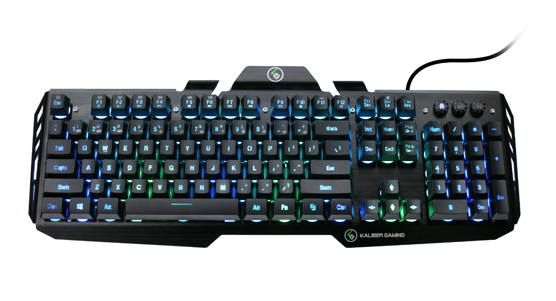 IOGEAR HVER™ RGB Mechanical Gaming Keyboard - Wired USB Backlit Keyboard with Anti-Ghosting for PC, Mac - Perfect for FPS, MOBA & Esports Gaming