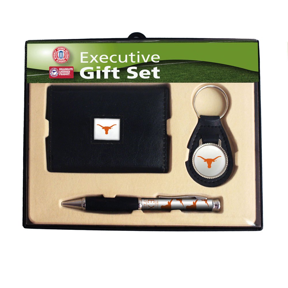 Texas Trifold Wallet with Key Fob & Pen Gift Set - Perfect for Men's Everyday Carry, Travel & Business Accessories