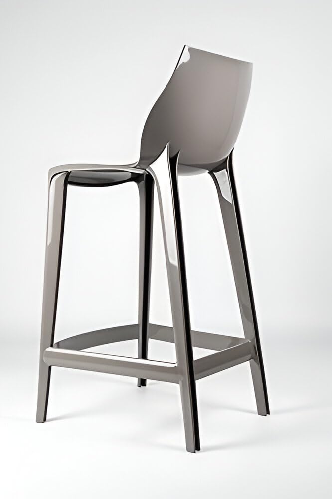 Modern Polypropylene Bar Stools - Set of 2, 30
