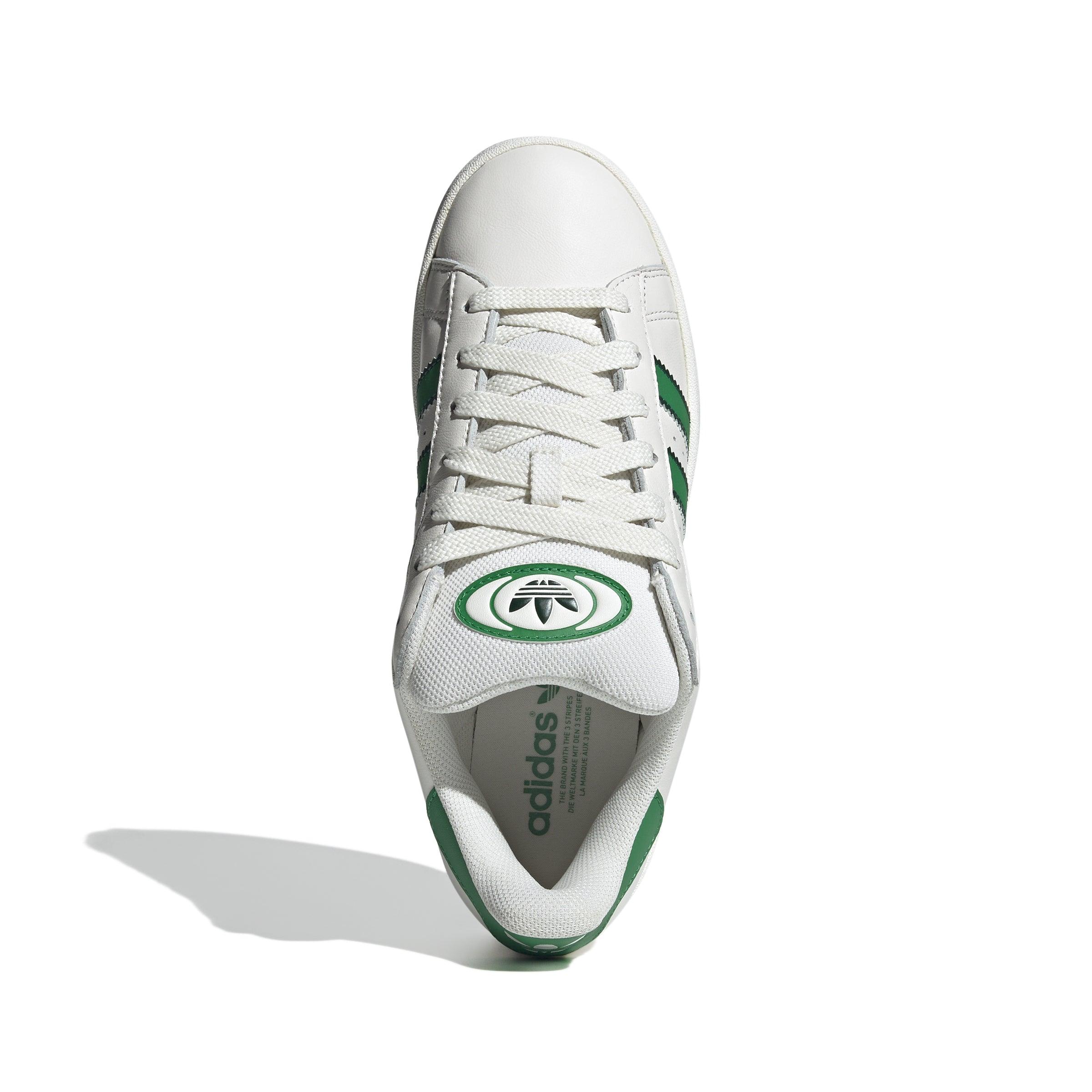 Vintage 00s Campus Style White & Green Sneakers - Trendy Retro Shoes for Women & Men - Perfect for Casual Wear, Street Fashion & 90s Nostalgia Outfits