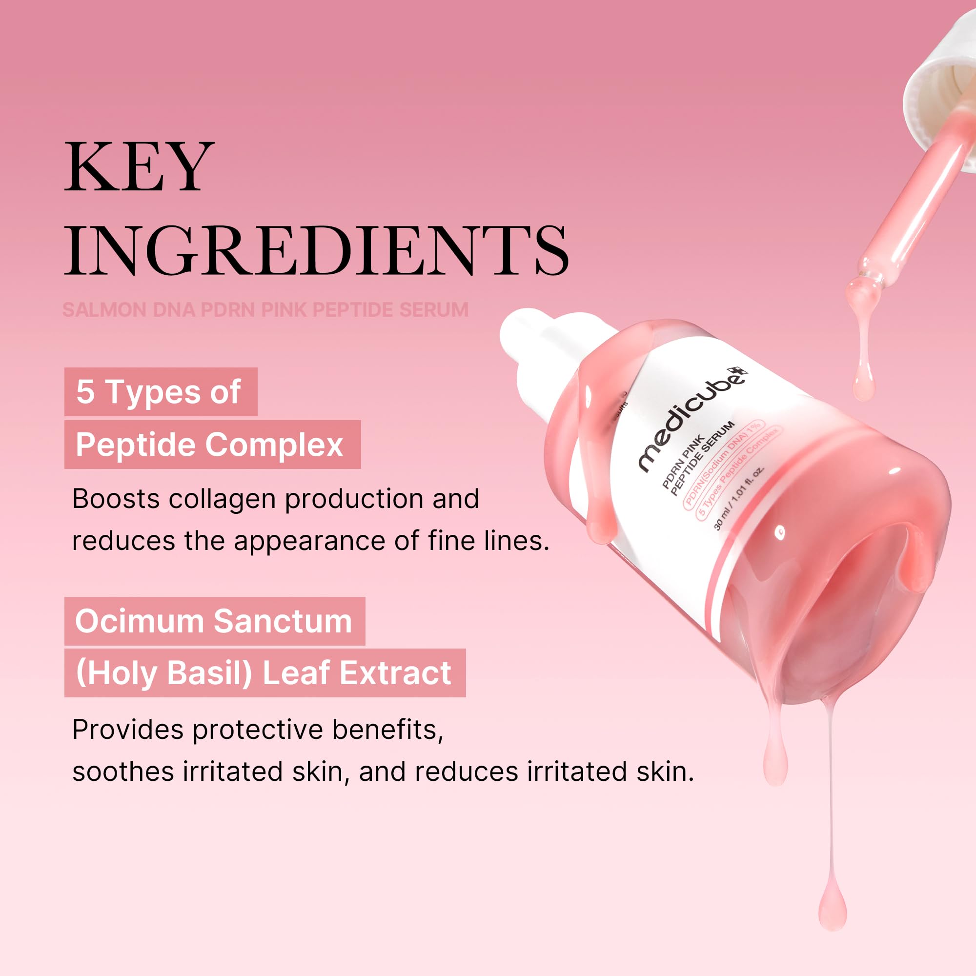 Medicube Calm & Clear Skin Duo Set - Mini Booster Pro Pink & Salmon DNA PDRN Pink Peptide Serum for Acne-Prone Skin | Korean Skincare Routine for Sensitive Skin | Perfect for Daily Hydration & Redness Relief