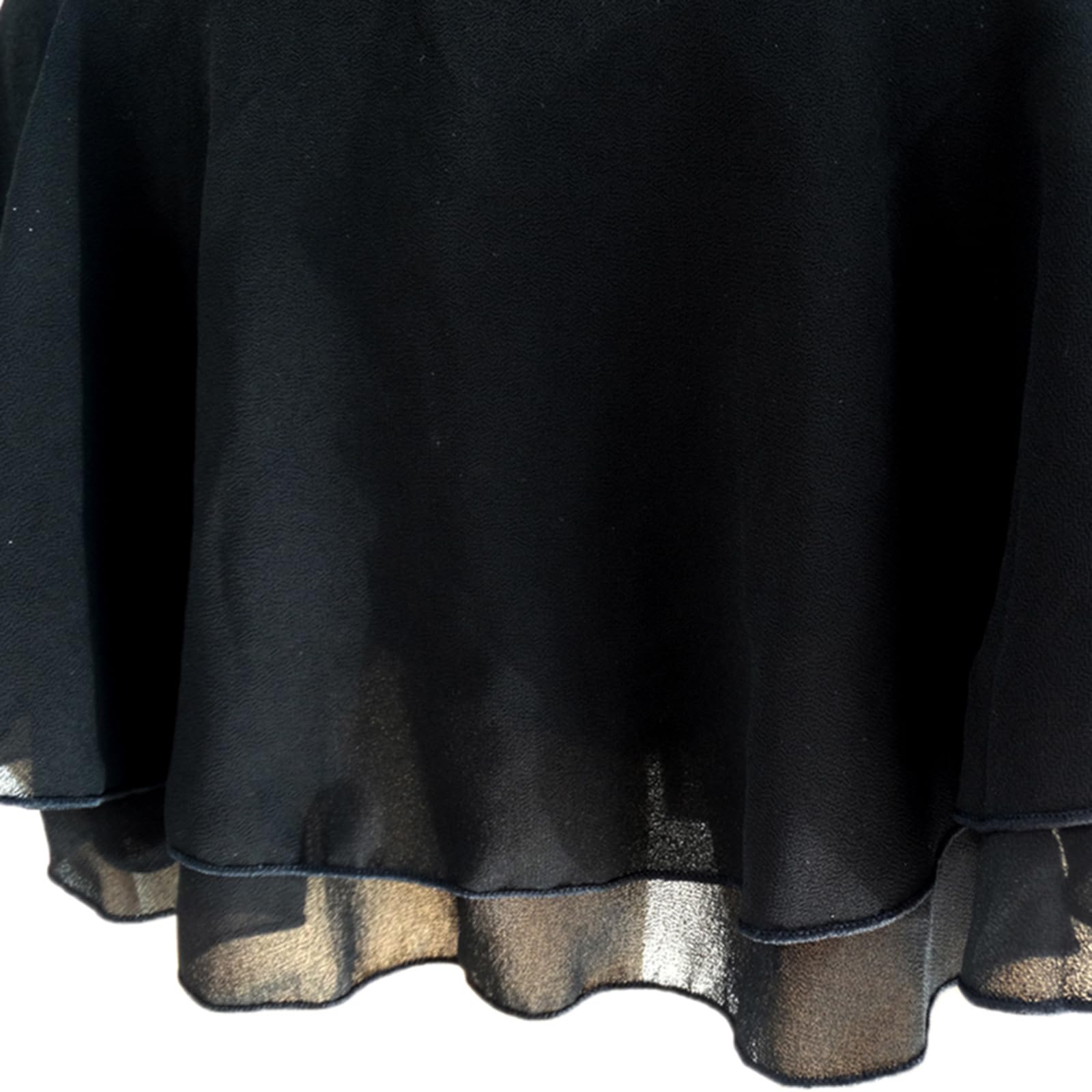 LIUHUO Women's Figure Skating Dress - Black Lace Stretchy Fabric Ice Skating Costume for Girls & Women - Perfect for Solo Competitions, Dance Performances & Ice Shows