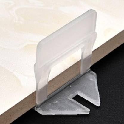 FLAMINGO ENTERPRISE 2mm Tile Leveling Spacer Clips - 150pcs for Floor & Wall Tile Installation - Non-Magnetic Post Level (4cm) - Perfect for DIY Home Renovation, Bathroom & Kitchen Tiling Projects