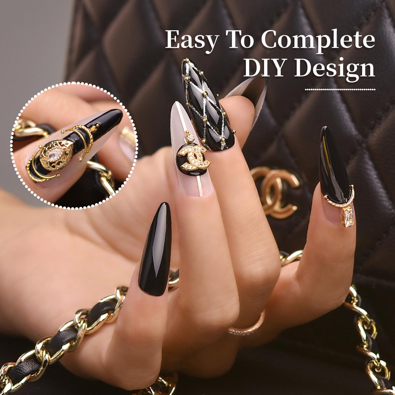 JODSONE 15ml Black Gel Nail Polish - Soak Off LED/UV Gel Polish for Manicure, Nail Art & Salon - Long Lasting DIY at Home Nail Kit for Parties, Weddings & Special Occasions