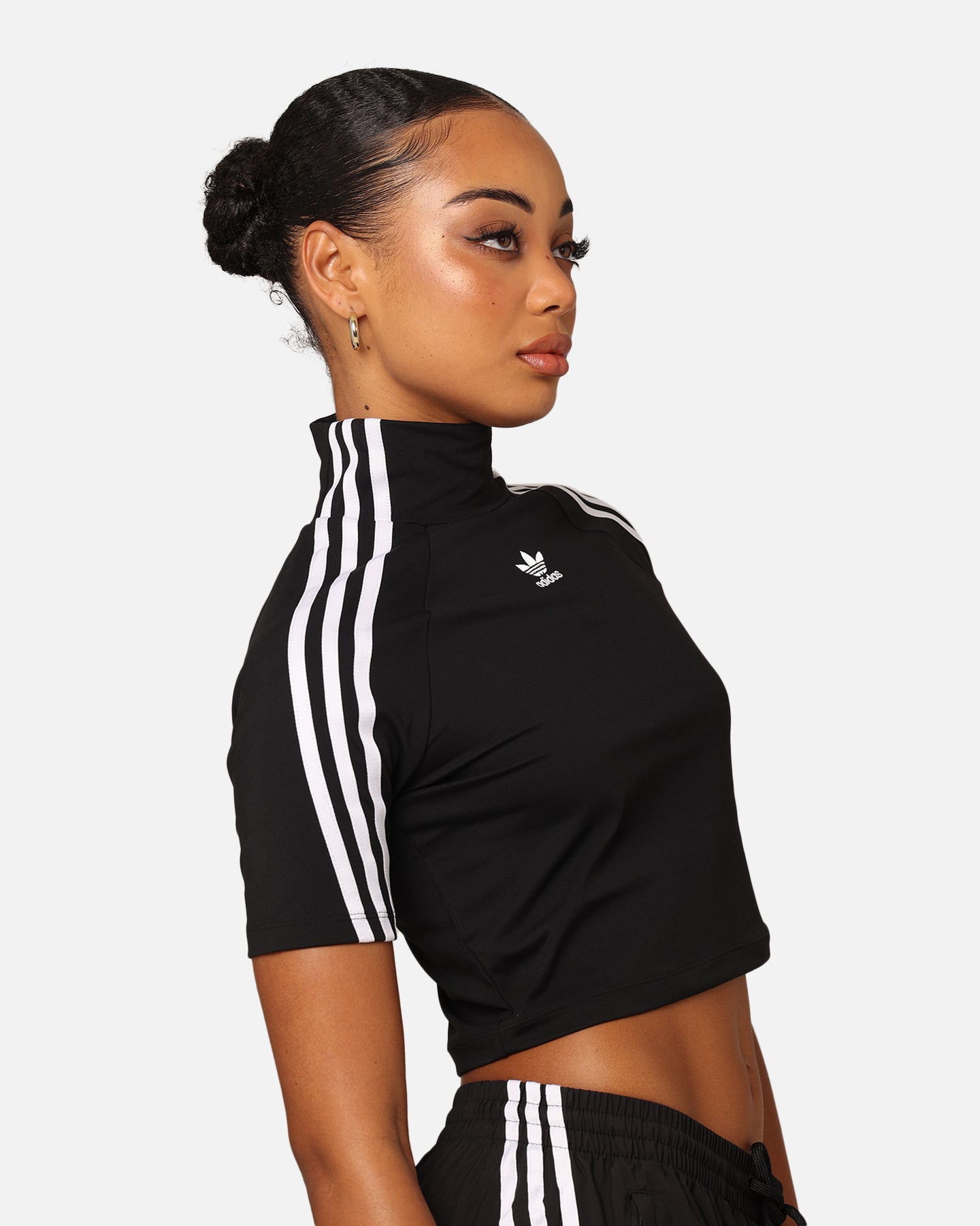 Adidas Adilenium Tight Short Sleeve T-Shirt for Women - Black Athletic Workout Top for Running, Yoga & Gym Training