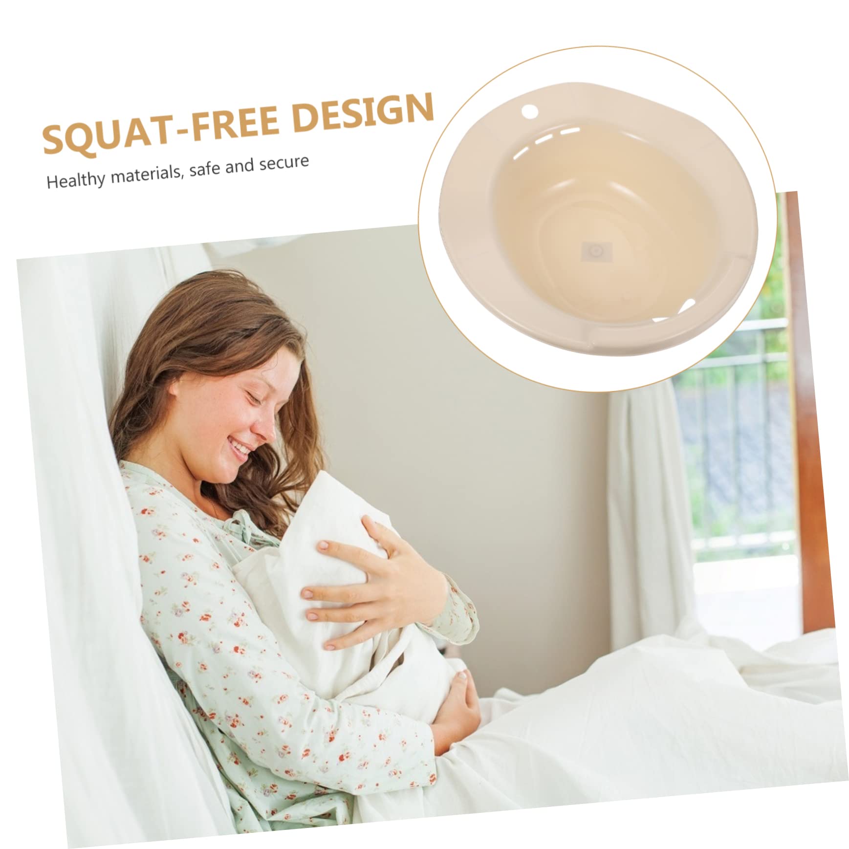 GLEAVI Postpartum Sitz Bath Basin for Toilet Seat - Comfortable & Sturdy Perineal Care Wash Bowl - Easy Install for Postpartum Recovery, Hemorrhoid Relief & Feminine Hygiene