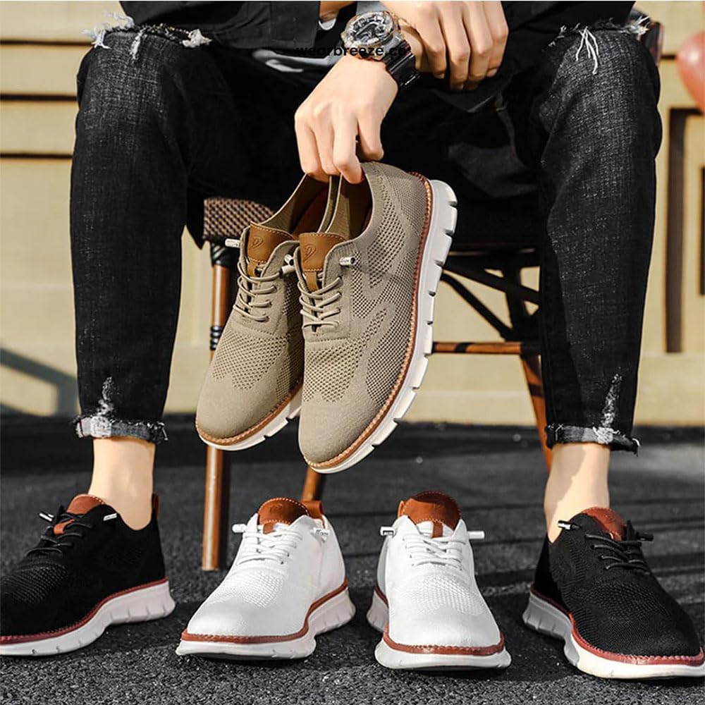 Breeze Men's Mesh Sneakers - Ultra Comfortable & Breathable Running Shoes for Men | Perfect for Jogging, Gym Workouts & Casual Wear