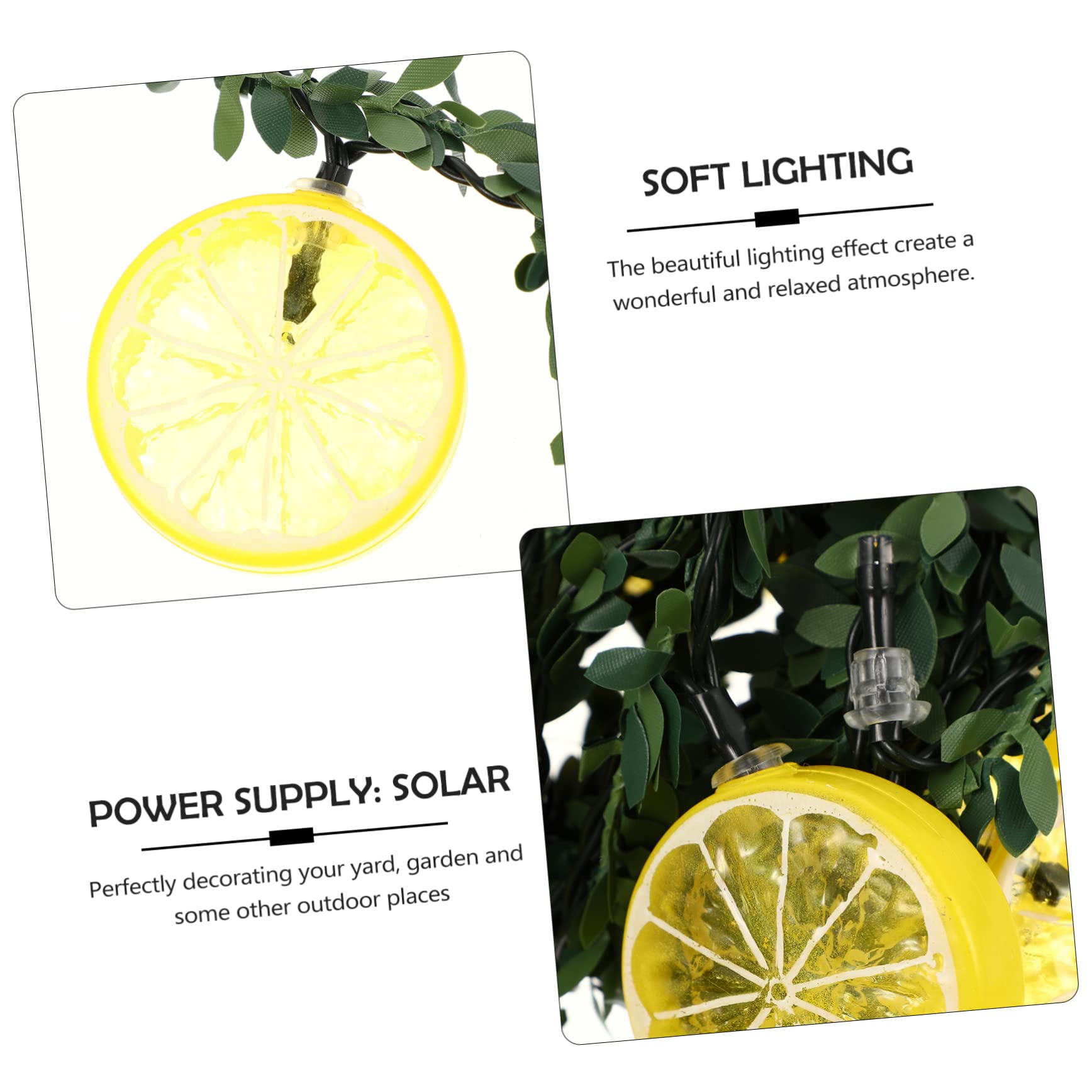 Totority Solar LED Outdoor Light - 1pc Simulated Lemon Vine Lamp, Waterproof Solar-Powered Garden Light for Yard, Patio, Pathway Decoration - Perfect for Backyard, Lawn, and Landscape Lighting