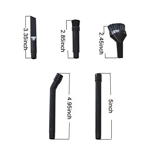 EZ SPARES Micro Cleaning Kit - 7PCS Universal Vacuum Cleaner Attachments for Keyboard, Crevice & Electronics Cleaning | Dust Removal Tools for Home, Office & Car Interior Maintenance