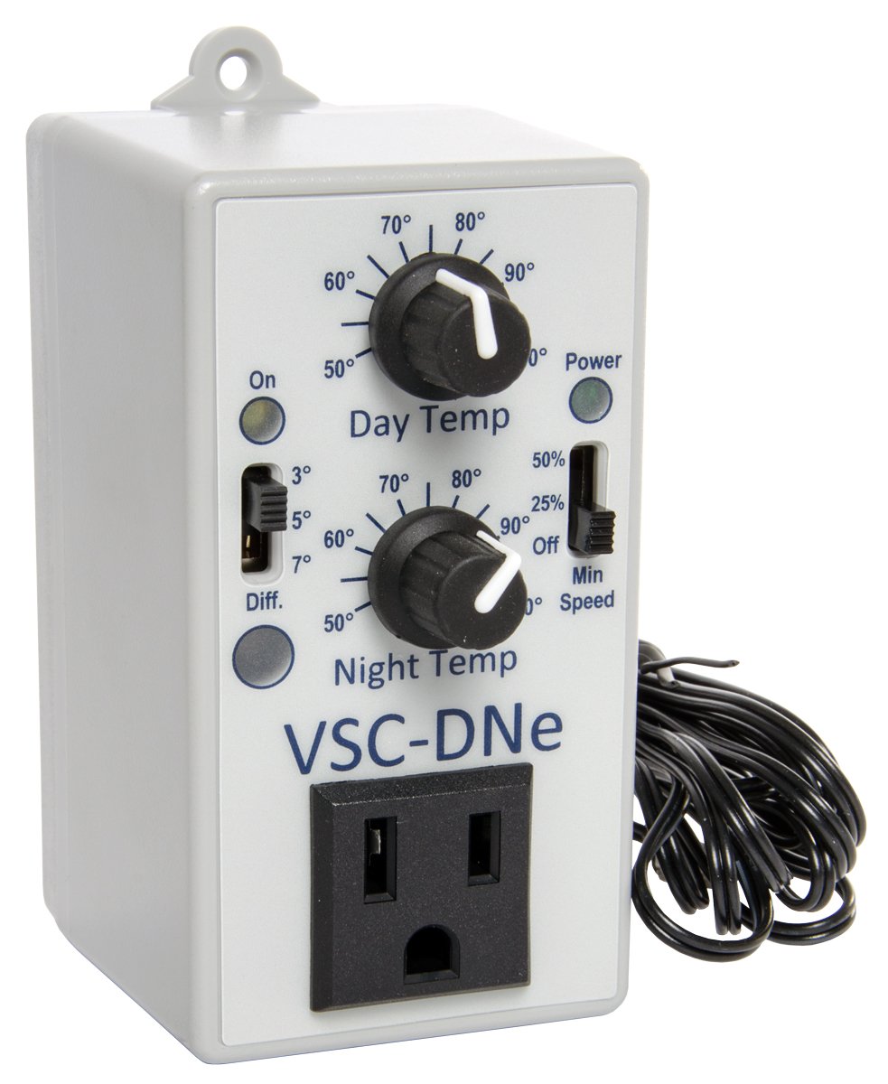 VSC-DNE - Adjustable Day/Night Fan Speed Controller for Home & Office - Perfect for Bedroom, Living Room, and Workspace Ventilation