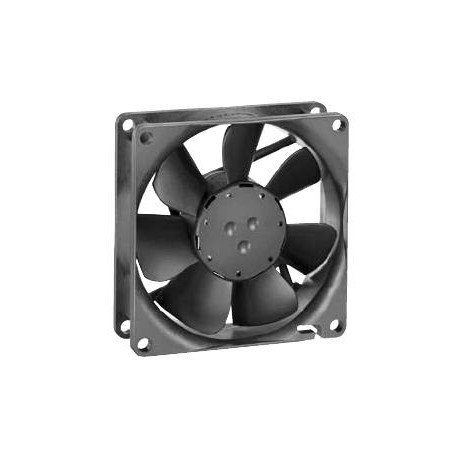 EBM-PAPST 8412NU 80x25mm DC Cooling Fan 12VDC with Leads - 40.6CFM Airflow, 2W Power, IP65/IP68 Waterproof - Perfect for PC Cooling, Electronics Enclosures & Industrial Equipment