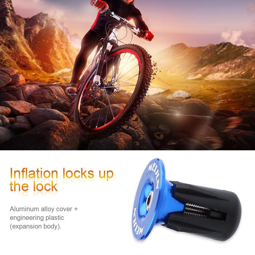 Tbest 2-Pack Colorful Aluminum Bike Handlebar End Plugs - Durable Bar Grips & End Caps for Mountain & Road Bikes (MTB Accessories) - Perfect for Cycling Safety & Bike Customization