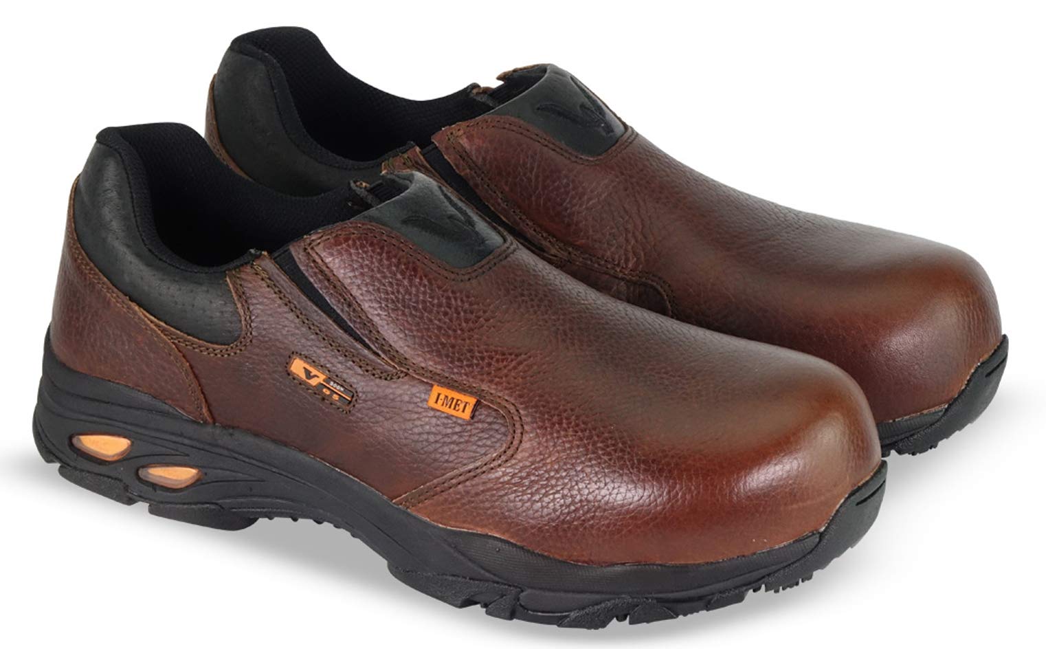 Thorogood Men's I-MET2 Series Composite Safety Toe Slip-On Oxford Work Shoes - Lightweight & Comfortable for Construction, Warehouse & Industrial Work
