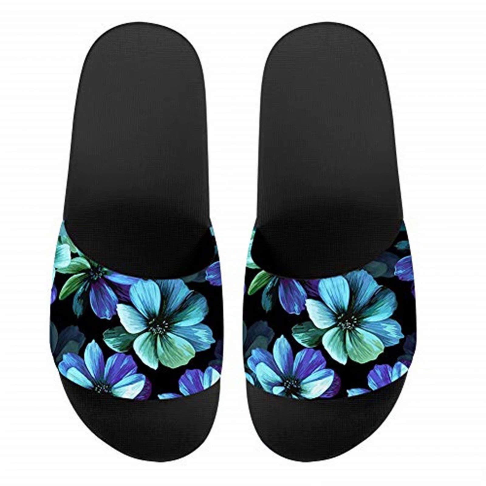 FOR U DESIGNS Women's Summer Sandals - Comfortable Slides for Indoor & Outdoor Use, Non-Slip House Slippers for Beach, Hotel, and Home Wear