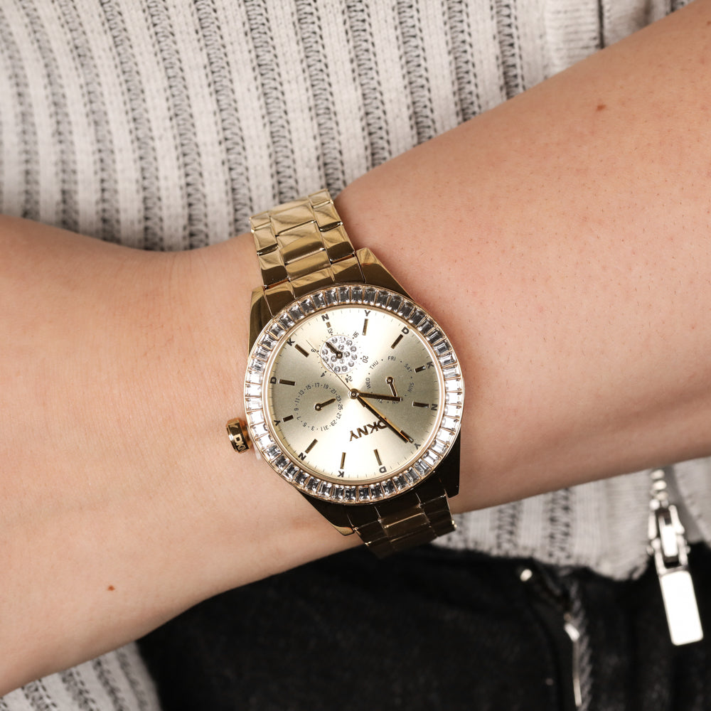 DKNY Nolita Multi Glitz DK1L027M0045 Women's Watch - Stylish Multi-Function Timepiece for Fashion & Everyday Wear