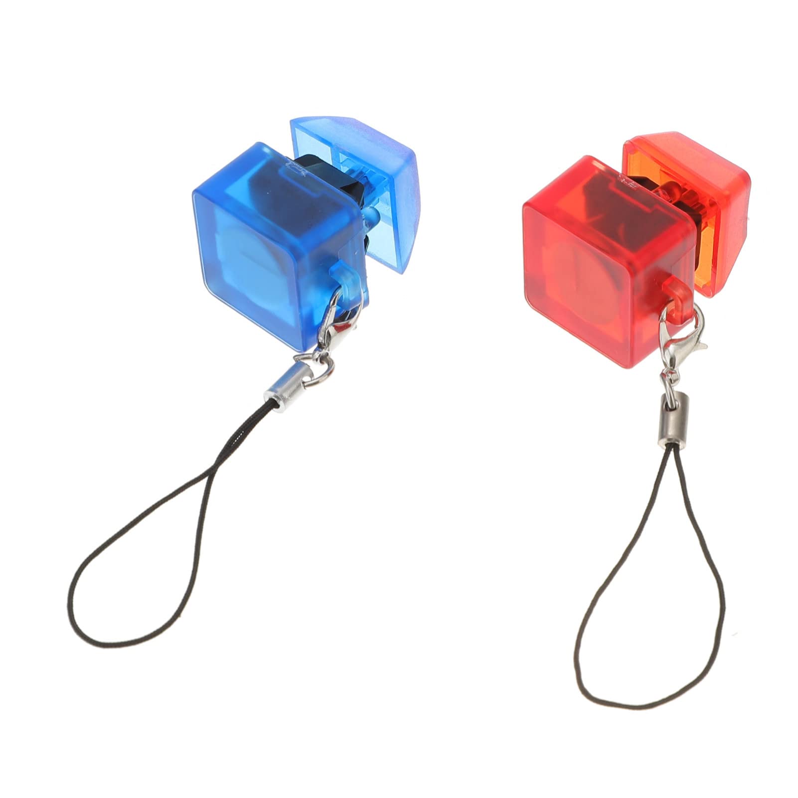 SOLUSTRE 2-Pack Mechanical Keyboard Switch Tester Keychain - Cherry MX Style Switch Tester with LED Light for Keyboard Enthusiasts, Perfect for Testing Switches, DIY Keyboard Builds & Gaming Accessories Gift
