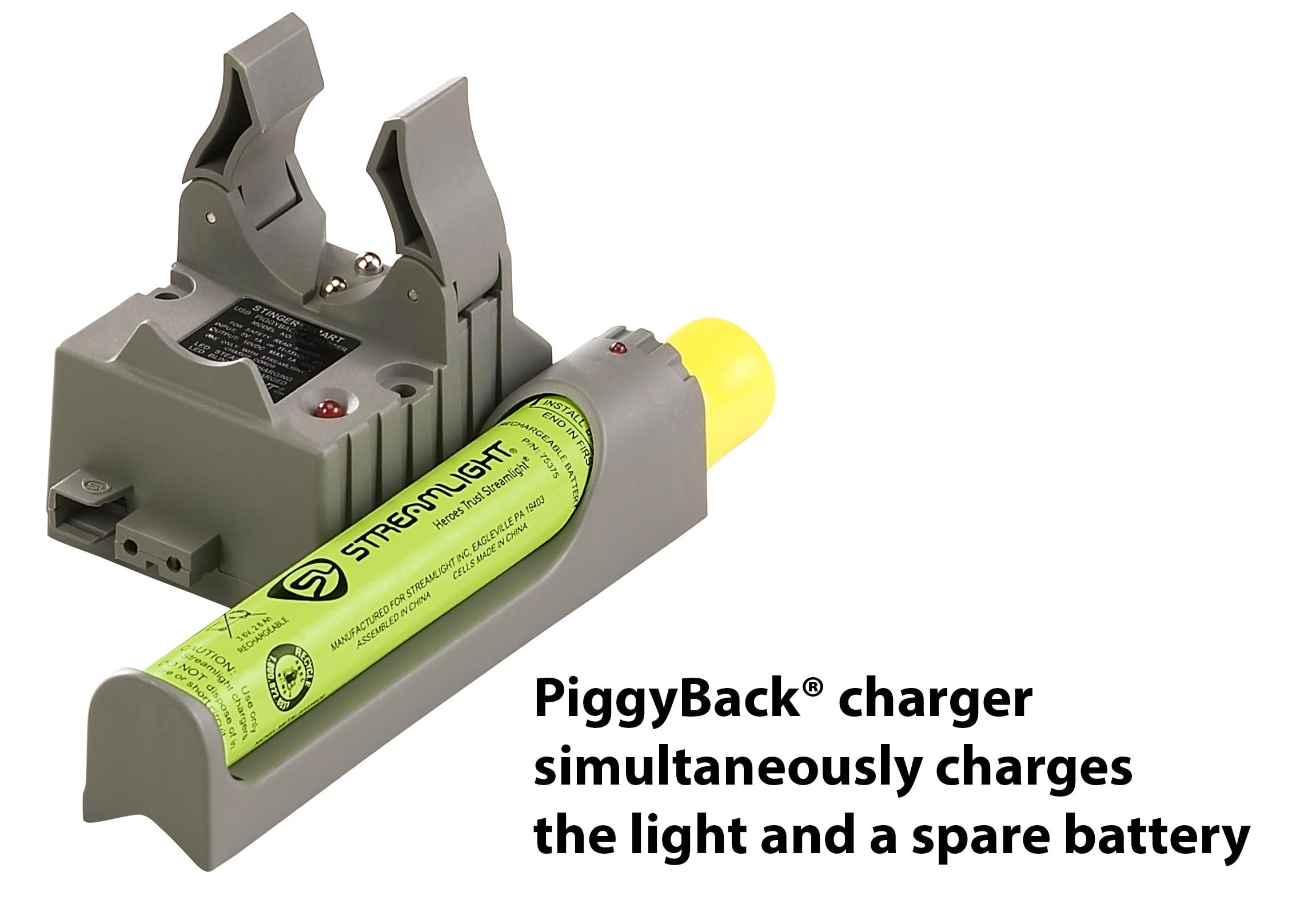 Streamlight 75458 Stinger DS LED HL 800-Lumen Rechargeable Flashlight with Dual Switch & Smart Charger (NiMH) - Black - Perfect for Law Enforcement, Security, and Outdoor Adventures