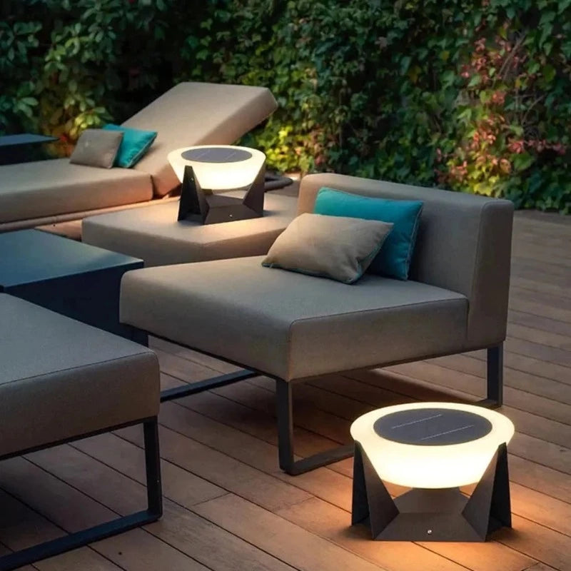 Sunlit Modern Outdoor LED Solar Light - Waterproof Garden Pathway Lighting for Patio, Yard, and Driveway