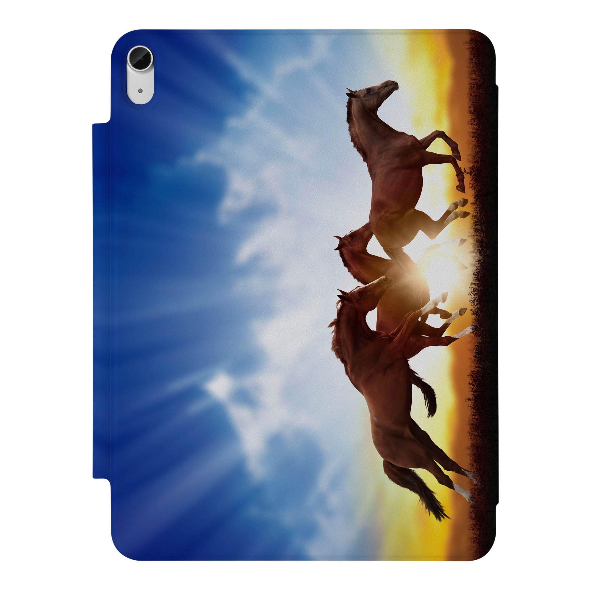 SlimFit iPad Case with Horse Design - Ultra Thin Lightweight Protective Cover for iPad Air/Pro - Perfect for Work, Travel & Everyday Use