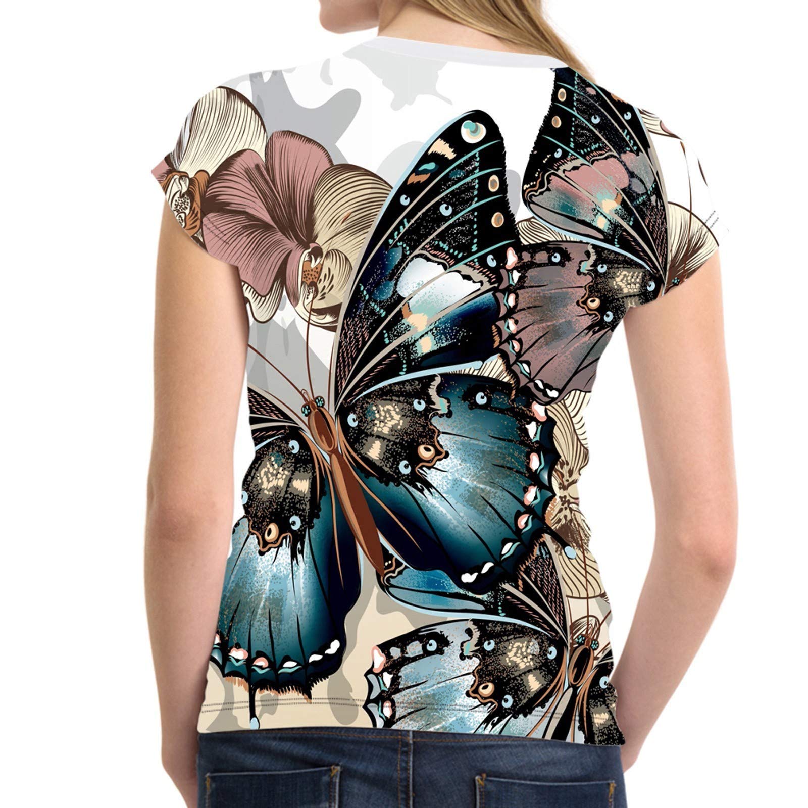 Dry Wick Women's V-Neck T-Shirt - Breathable Summer Short Sleeve Graphic Tee for Running, Yoga & Casual Wear | Fashion Tops for Women