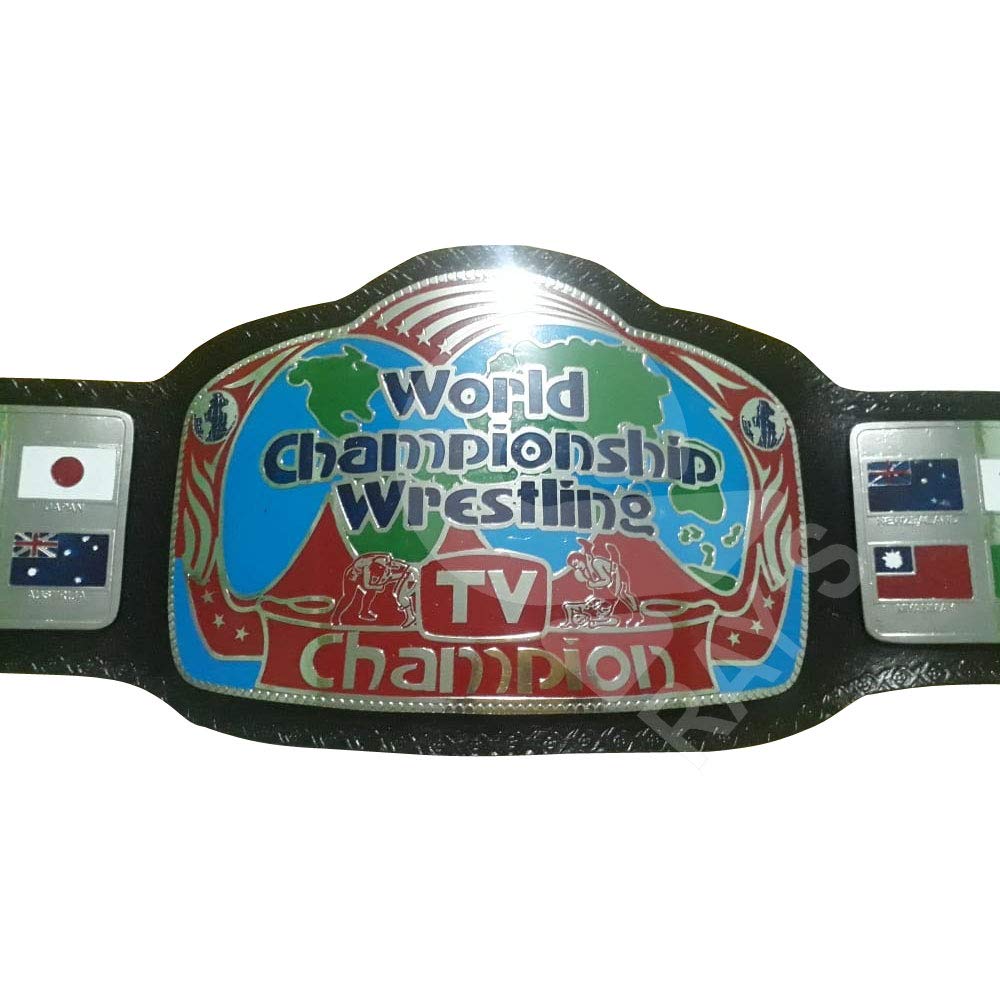 Authentic WCW TV Championship Replica Belt - Adult Size | Collectible Wrestling Memorabilia for Fans & Display