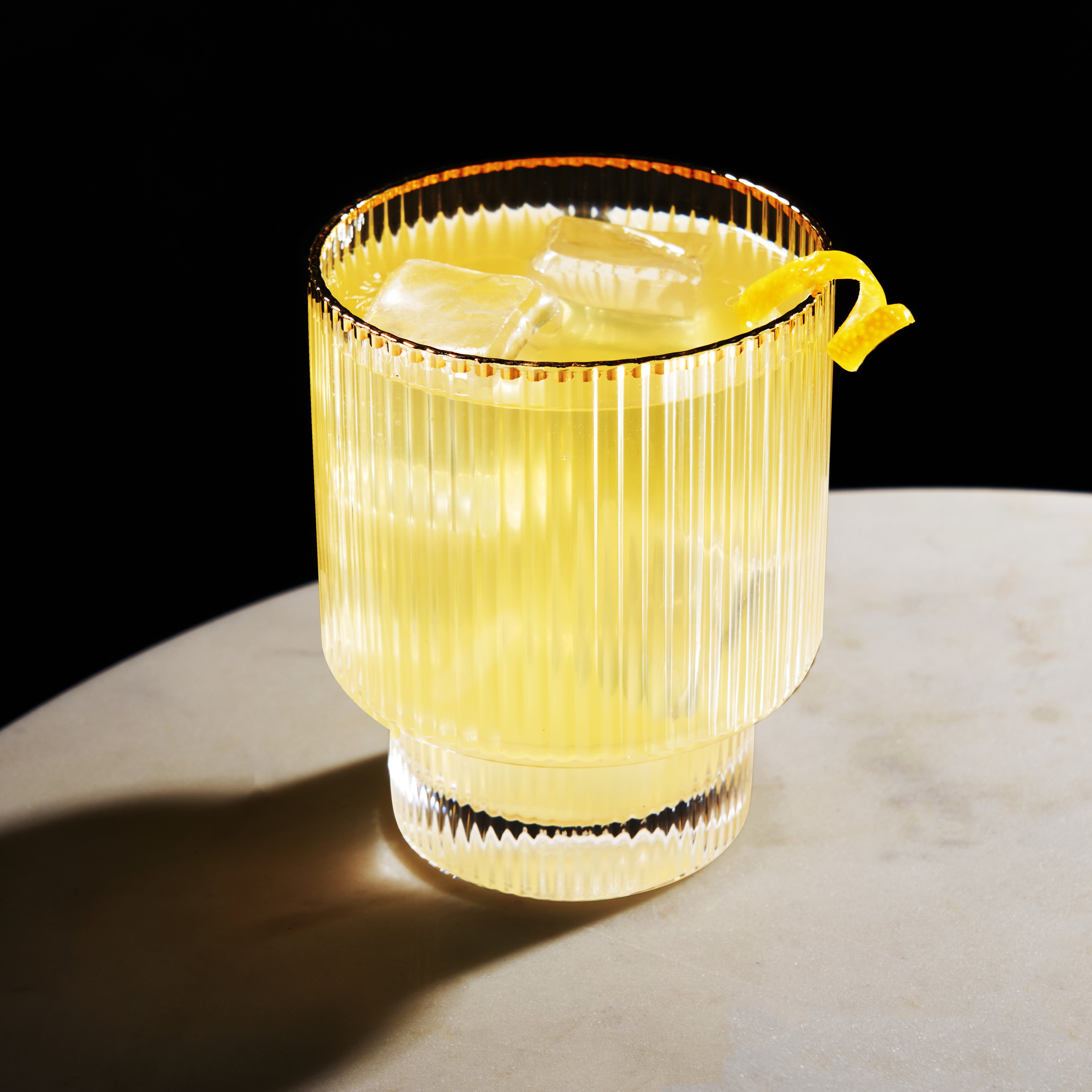 Premium Meridian Crystal Glass Tumblers Set of 2 - Elegant Drinking Glasses for Whiskey, Cocktails & Iced Beverages - Perfect for Home Bar, Dinner Parties & Gifts