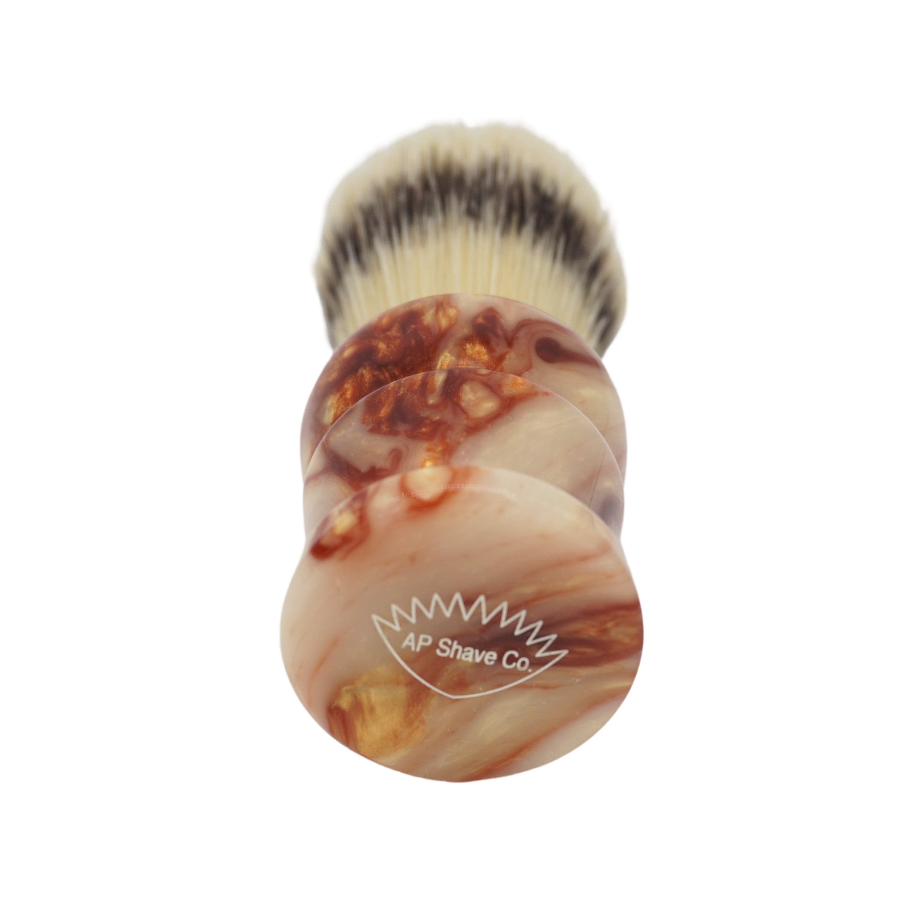Premium 24mm Semogue Striped Boar Shaving Brush with AP Shave Co. Crushed Mud Resin Handle #86 - Handcrafted by Shavemac for Wet Shaving & Beard Care Enthusiasts