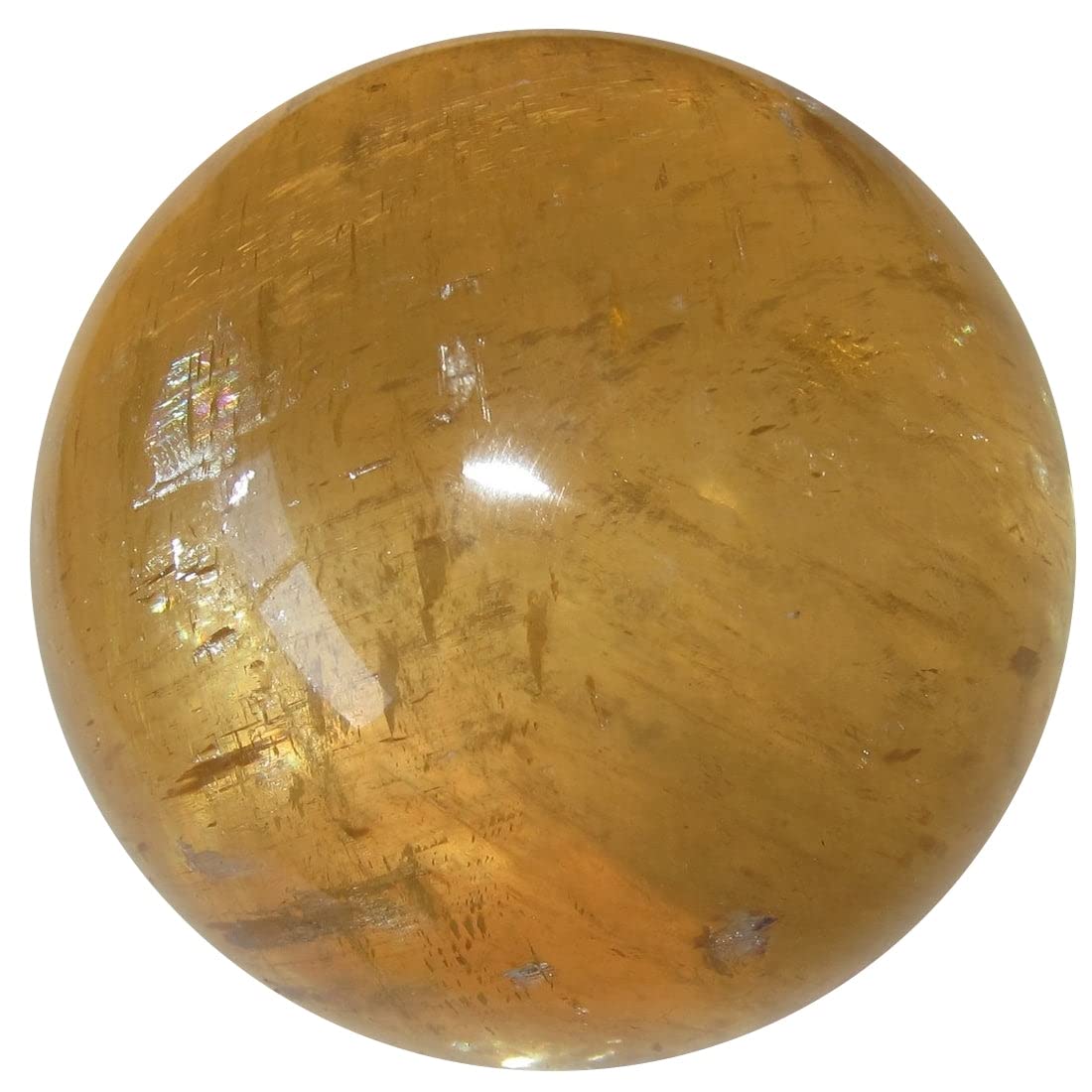 Honey Calcite Sphere - 2.5 to 2.75 Inch Golden Crystal Ball for Meditation, Reiki Healing & Home Decor | Natural Healing Stone for Positive Energy & Spiritual Growth
