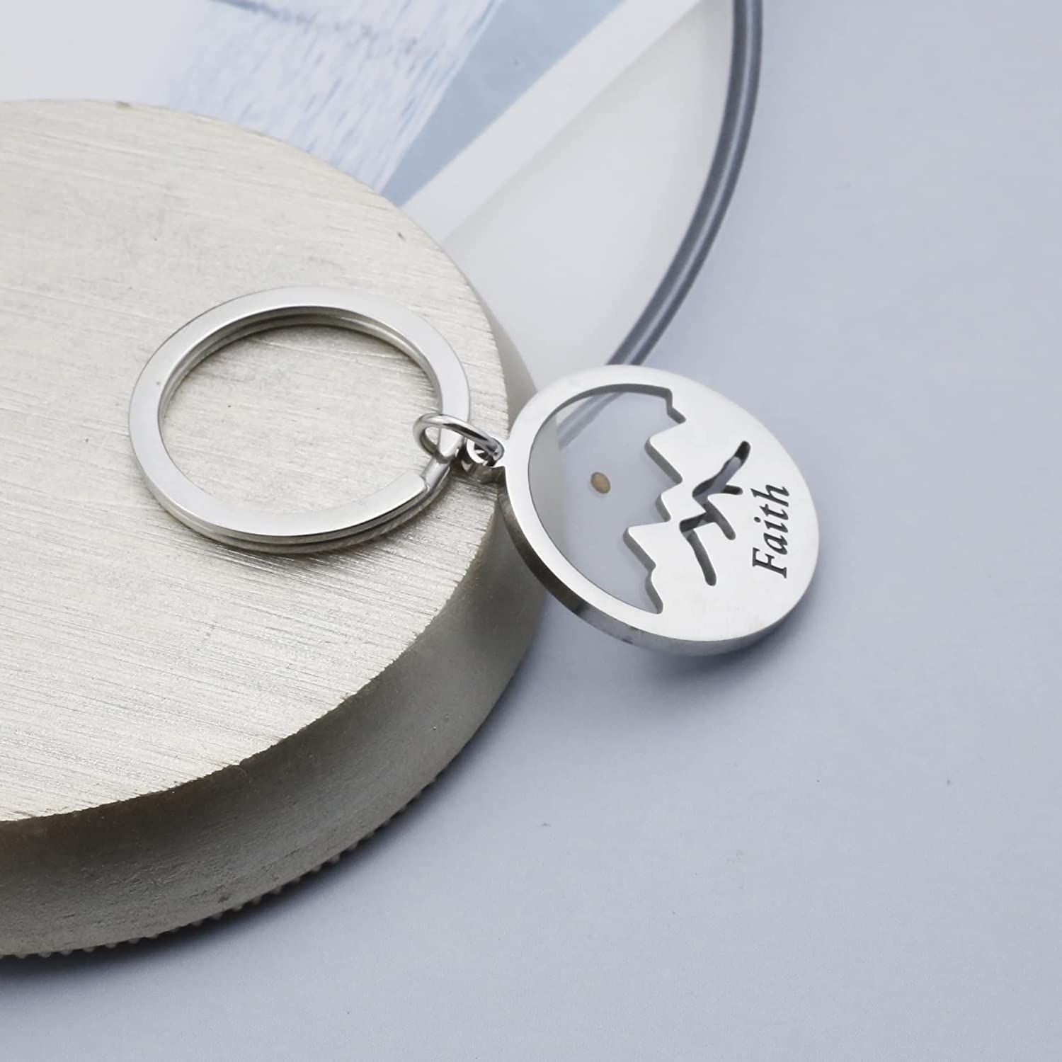 Mustard Seed Keychain - Inspirational Christian Jewelry & Religious Gift for Faith, Hope & Encouragement - Perfect for Daily Wear, Bible Study & Prayer