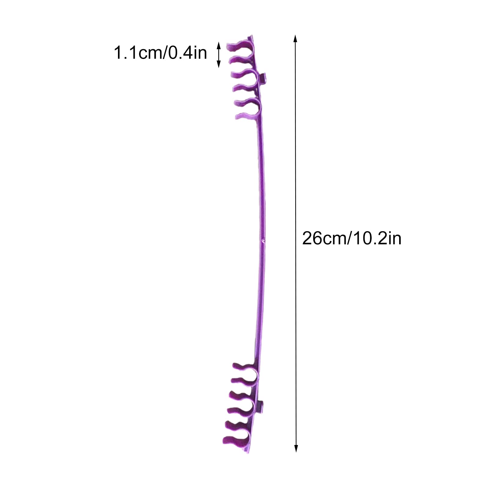 36 Pack Purple Expandable Tomato Cage Stake Arms - 11mm Diameter Garden Plant Support Connectors for Vegetables, Flowers & Vines | Perfect for Backyard Gardening & Greenhouse Plant Training