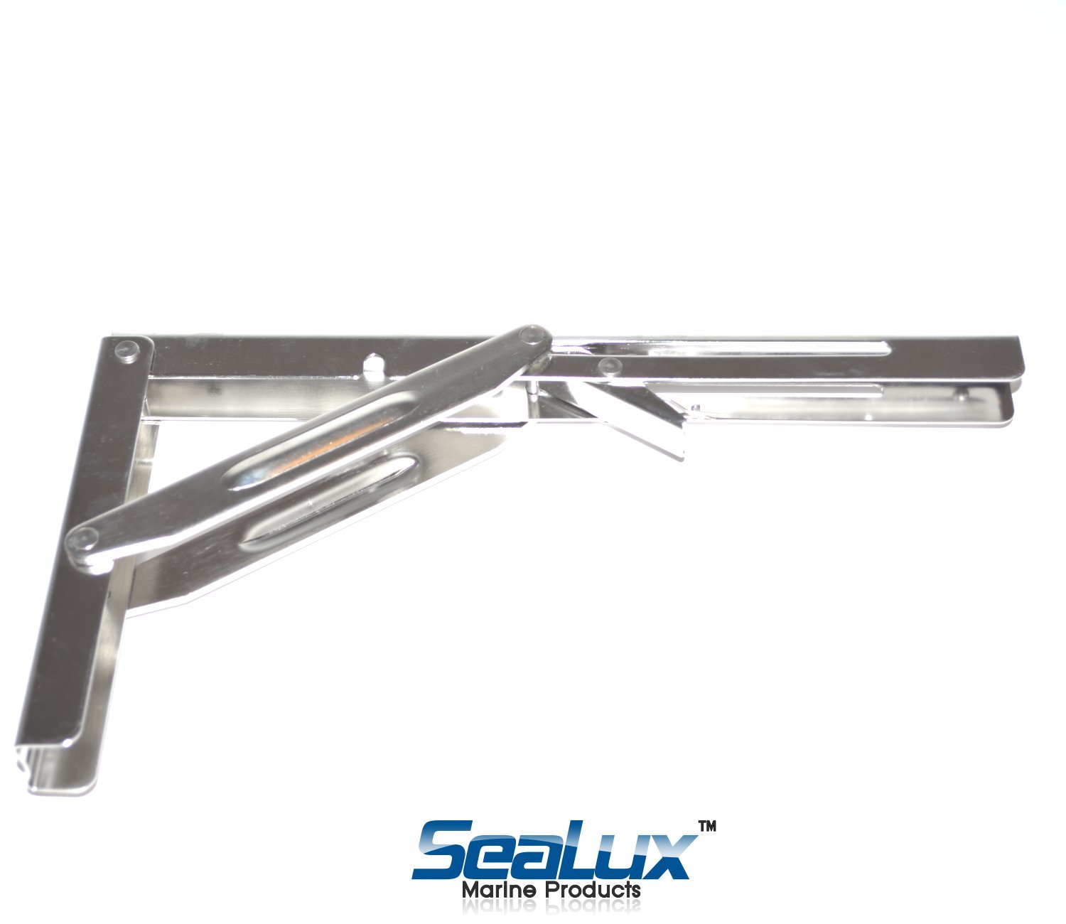 SeaLux Heavy Duty Folding Bracket - 550lbs Capacity for Tables & Shelves - Space Saving Solution