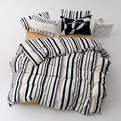 Striped Beige Black