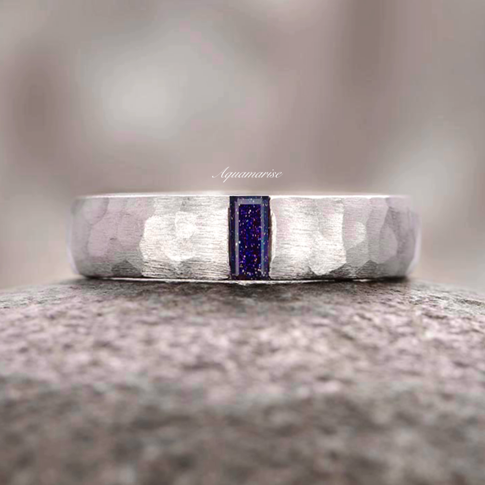 Starry Night Wedding Band - 925 Sterling Silver Ring for Women & Men - Perfect for Engagement, Anniversary & Romantic Gifts