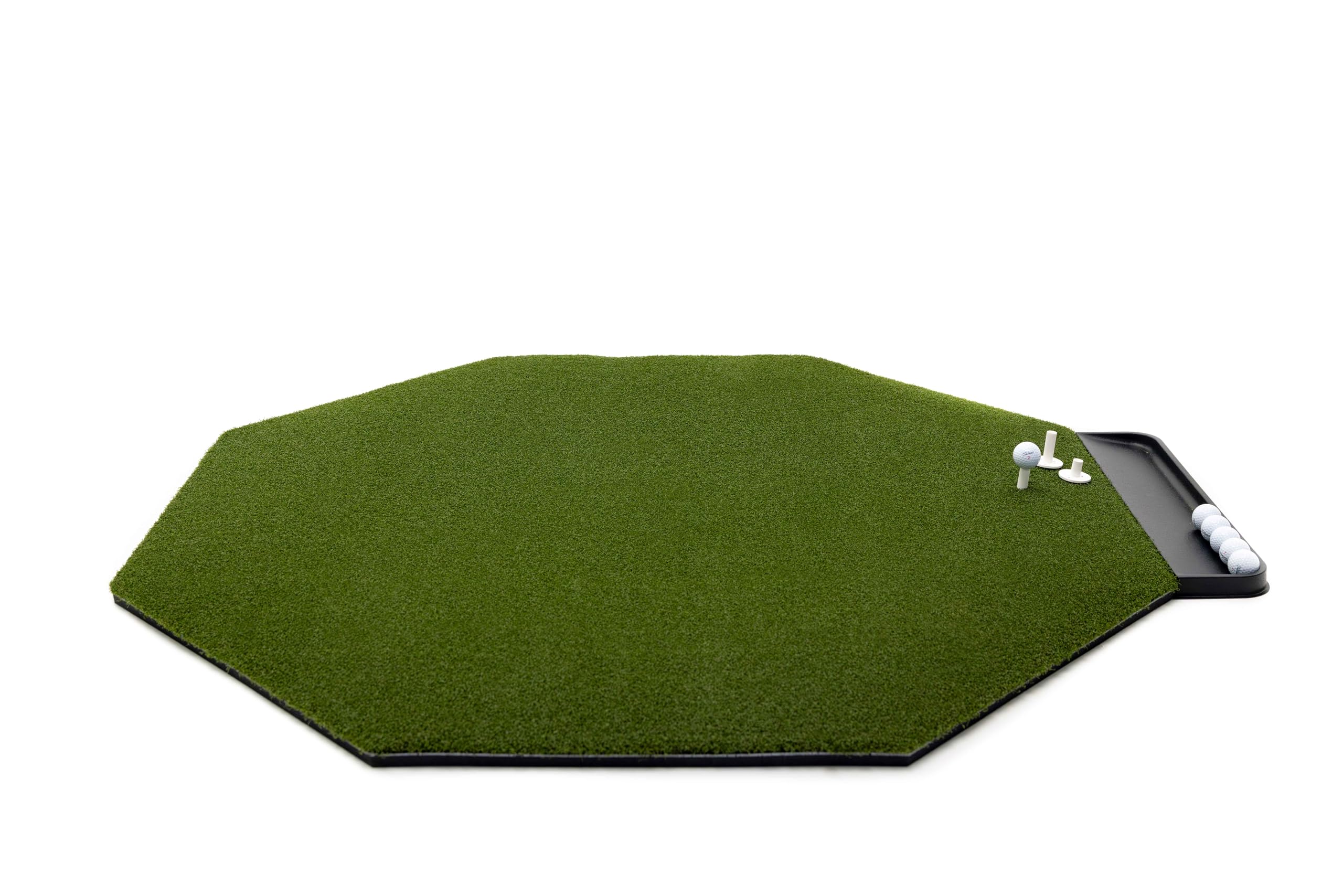 Premium Golf Practice Mat for Indoor & Outdoor Use - High-Quality Turf with Bonus Golf Tray & 3 Rubber Tees - Perfect for Home, Office, Backyard & Driving Range Training