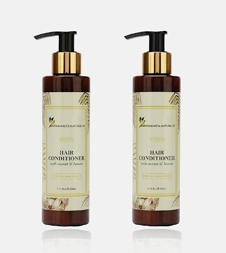 ANDAMANICA NATURALSS Hair Conditioner for Dry & Frizzy Hair - Sulfate Free, Paraben Free, Natural Ingredients - 200ml (Pack of 2) | Deep Hydration for Smooth & Shiny Hair - Perfect for Daily Use & Salon Quality Results