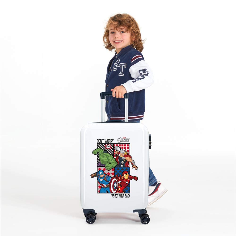 MARVEL 55cm Cabin Luggage - Lightweight Spinner Suitcase with 360° Wheels, Multicolor Design for Kids & Adults - Perfect for Air Travel, Weekend Getaways & Business Trips