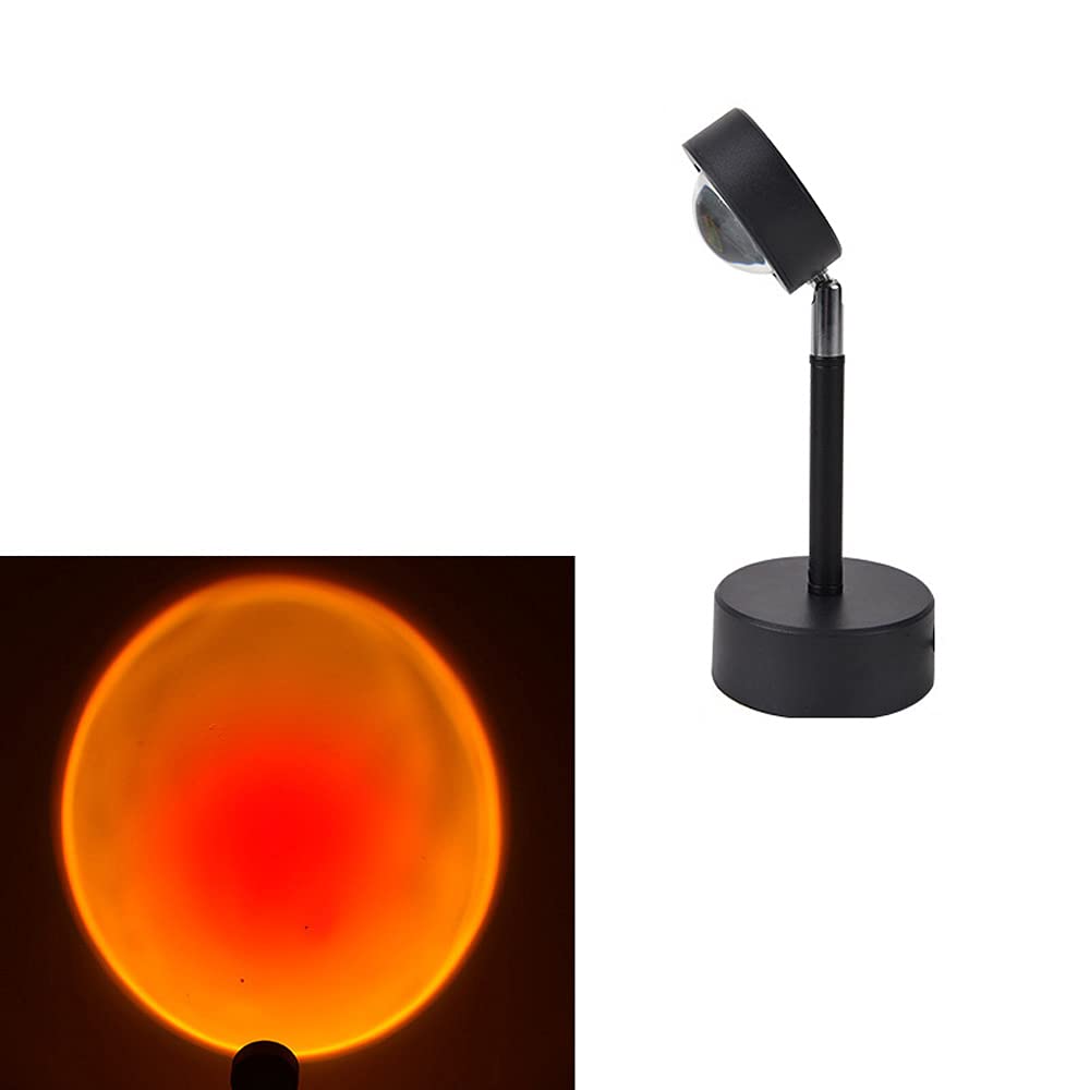 180° Adjustable Sunset Projection Lamp - 5W Rainbow LED Night Light with USB Power for Bedroom, Home Decor & Party Atmosphere | Perfect for Relaxation, Mood Lighting & Instagrammable Backgrounds