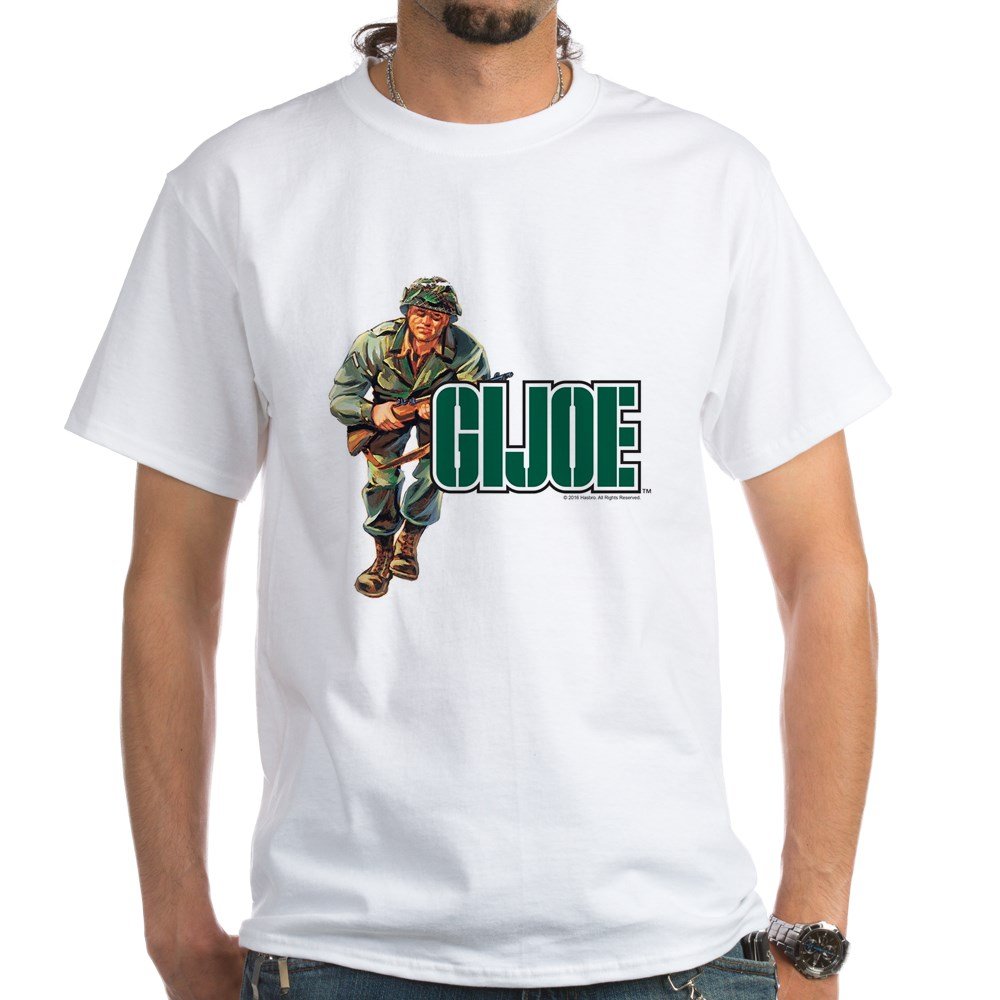 G.I. Joe Logo White Cotton T-Shirt for Men - Casual Graphic Tee for Fans, Streetwear & Everyday Wear | Perfect for Cosplay, Conventions & Retro Gaming Events