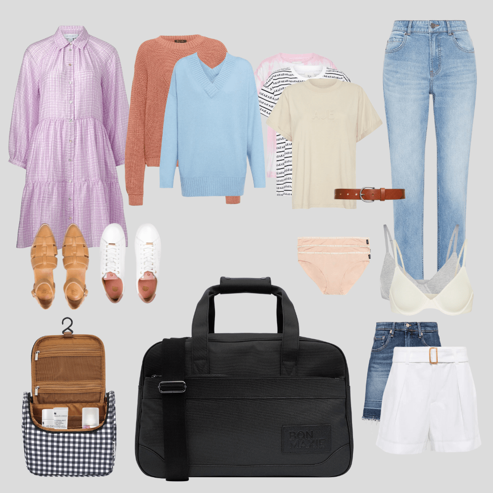 Bon Voyage Weekender Bag - Stylish & Durable Black Carry-On for Travel, Gym, or Weekend Getaways | Perfect for Business Trips & Vacations