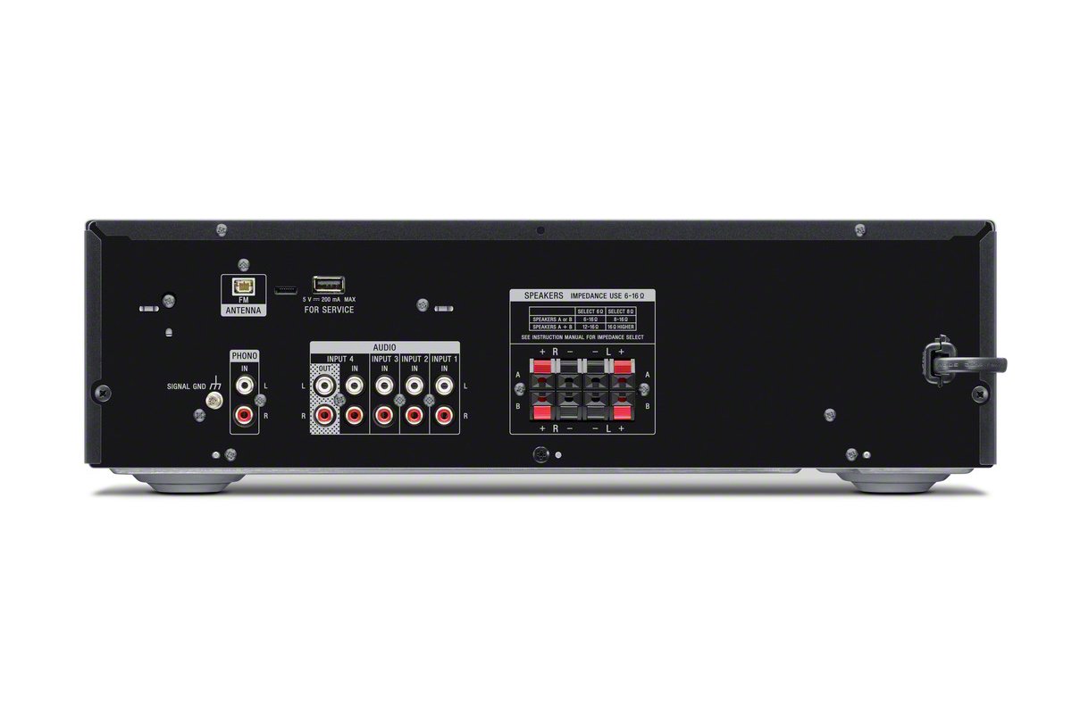 Sony STRDH190 2-Channel Stereo Receiver with Bluetooth, Phono Input & FM Radio - Black | Home Theater & Audio System for Music, Movies & Gaming