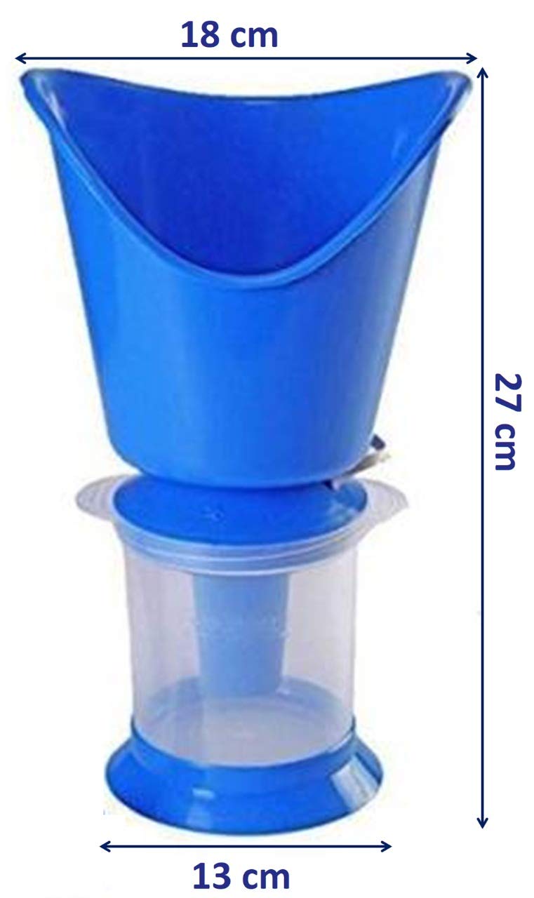 3-in-1 Tree Fit Facial Steamer & Vaporizer with Attachments - Facial Sauna, Nose Steamer & Inhaler for Cough Relief (Blue) | Perfect for Home Spa, Cold Relief & Skincare Routine