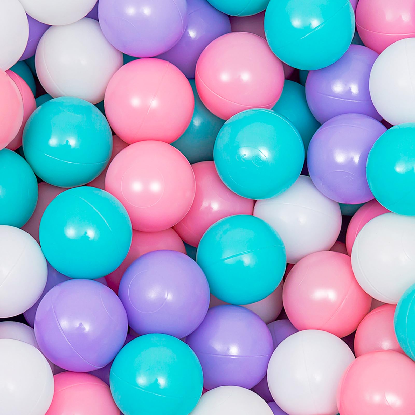 YUFER 1000-Pack Soft BPA-Free Crush Proof Ball Pit Balls for Toddlers (1-3 Years) - 2.2 Inch Non-Toxic Play Balls for Kids Play Tents, Indoor Pools & Sensory Play - Perfect for Birthday Parties, Daycare Centers & Backyard Fun