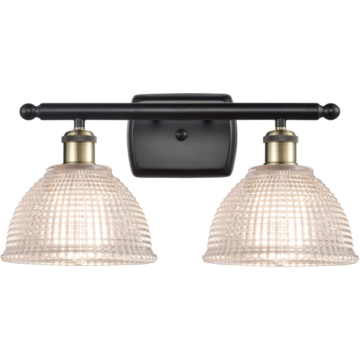 Innovations 516-2W-BAB-G422-LED Arietta 2-Light Bathroom Vanity Light - Black Antique Brass - Ballston Collection - Perfect for Bathroom, Powder Room, and Dressing Area Lighting