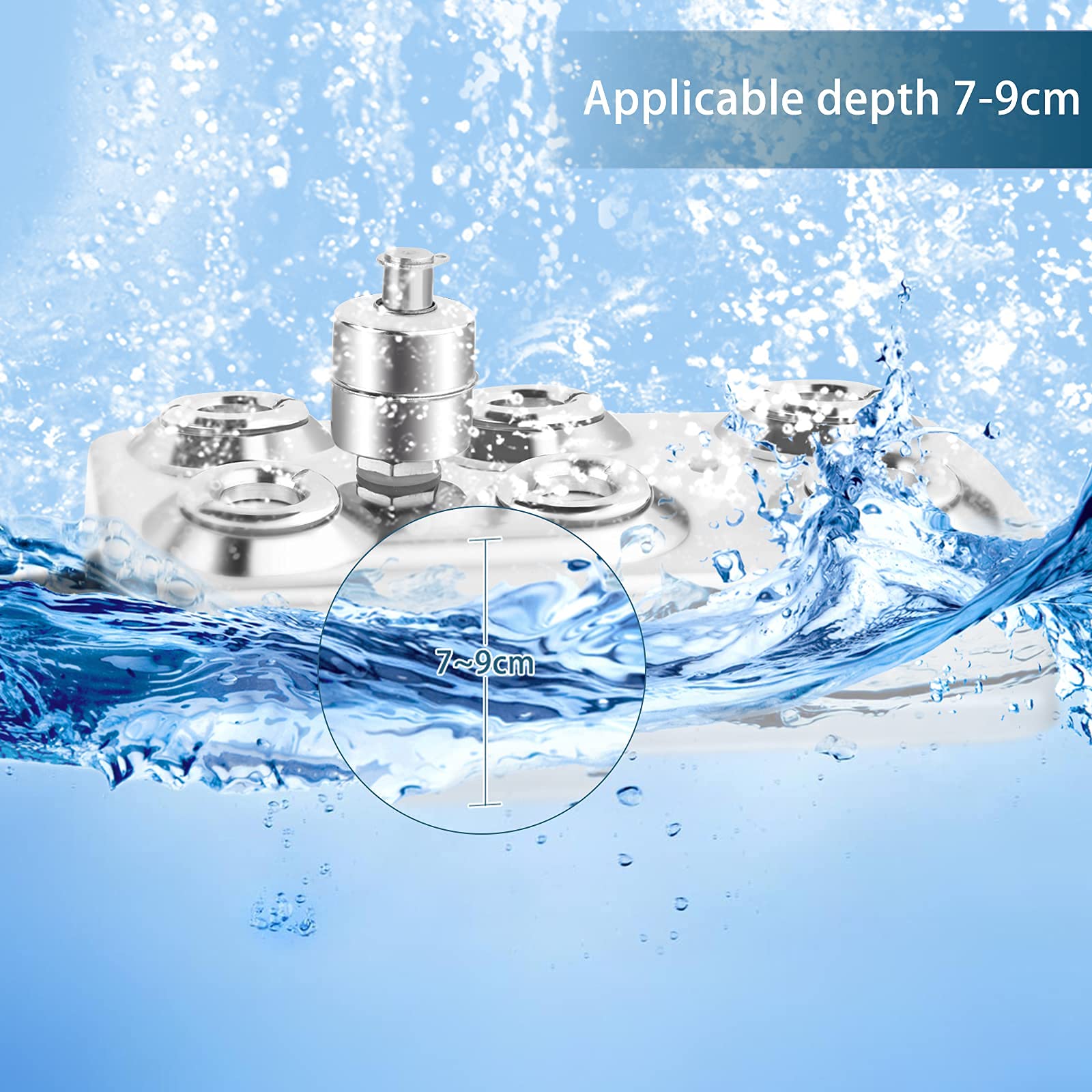 Vogvigo 6 Head Ultrasonic Mist Fogger - 304 Stainless Steel Humidifier with Transformer for Indoor Plants, Garden Ponds, Aquariums & Rock Decor | Creates Relaxing Atmosphere for Home Spa, Yoga Room & Outdoor Water Features