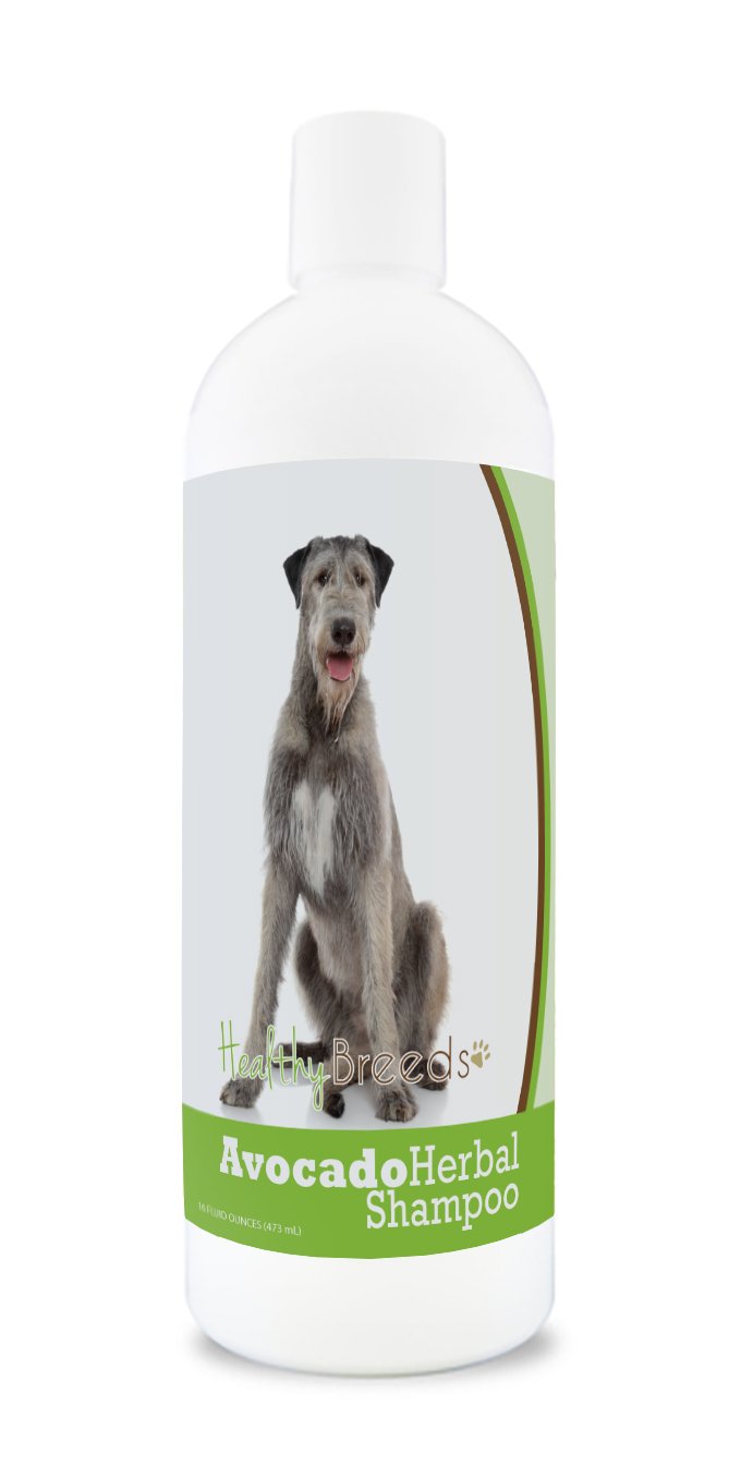 Healthy Breeds Irish Wolfhound Avocado & Herbal Dog Shampoo - 16 oz, Hypoallergenic & Moisturizing for Sensitive Skin - Perfect for Bathing, Grooming & Odor Control