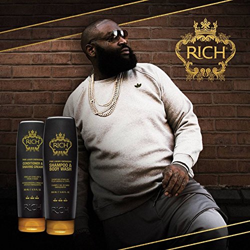 RICH Hair Care Pure Luxury Energizing Shampoo & Body Wash - 8.45 oz | Sulfate-Free & Hydrating Formula for Men & Women | Perfect for Daily Shower & Travel