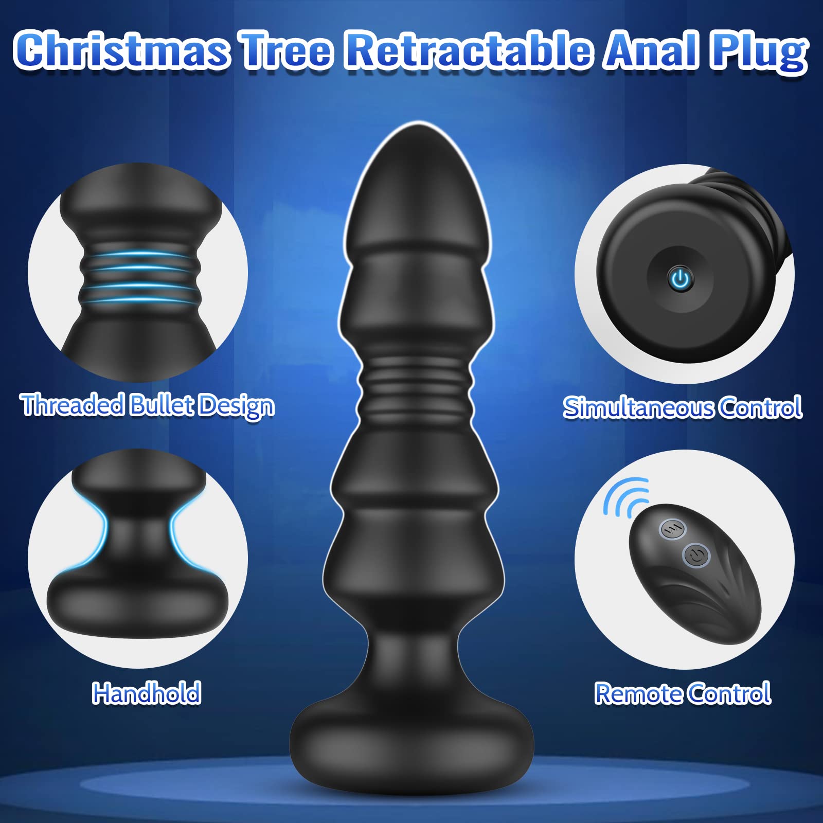 Remote Control Vibrating Anal Plug with Thrusting & 5 Vibration Modes - Prostate Massager for Men & Women, G-Spot Stimulator, Perfect for Couples Play & Solo Pleasure