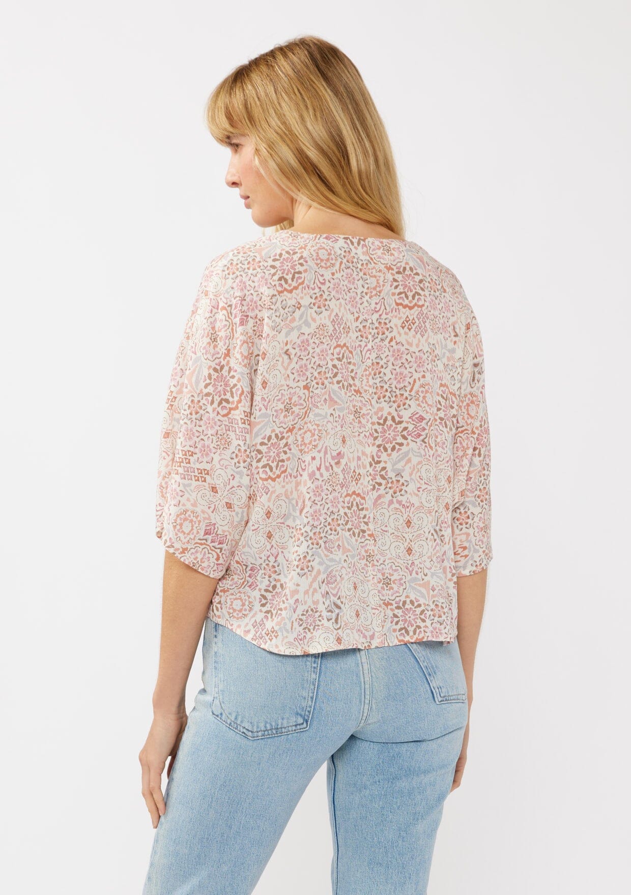 Stylish Cabana Days Tie Front Top for Women - Flattering Summer Blouse for Beach, Vacation & Casual Outings