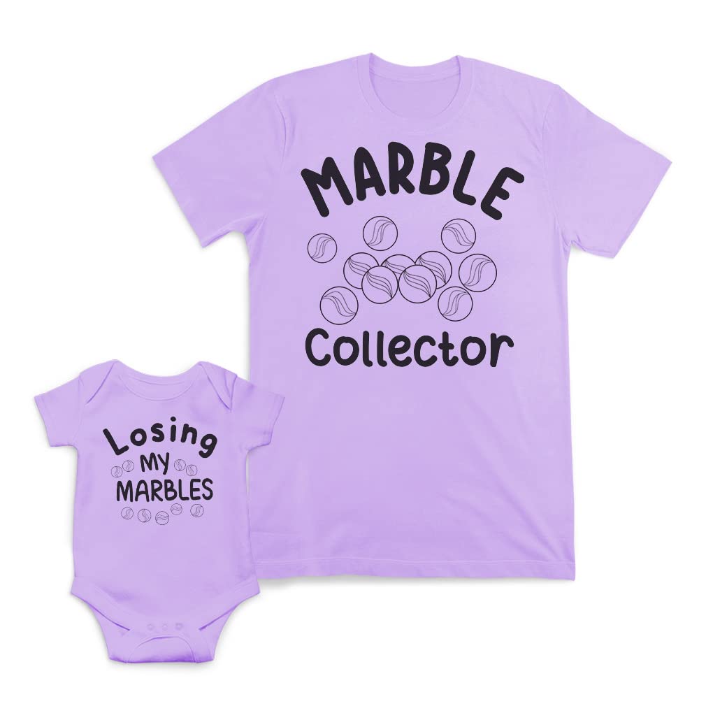 Stylish Mom and Baby Matching Outfits - Soft Cotton Marble Print Family Sets for Photos & Special Occasions